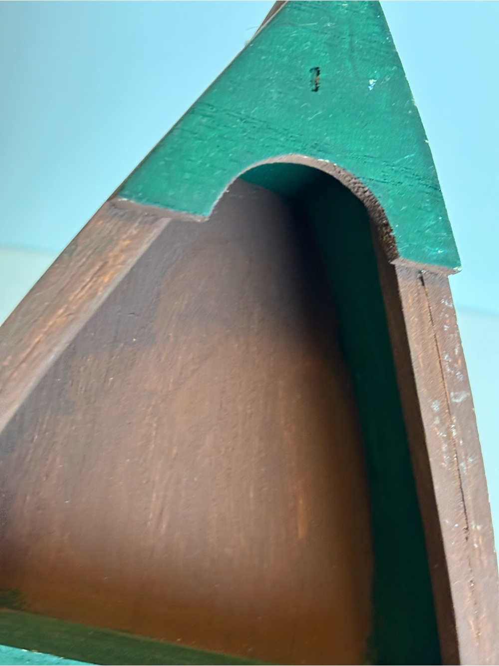 Vintage Wooden Fishing/Row Boat-Handing Decorative Shelf/15β tall - Picture 9 of 14